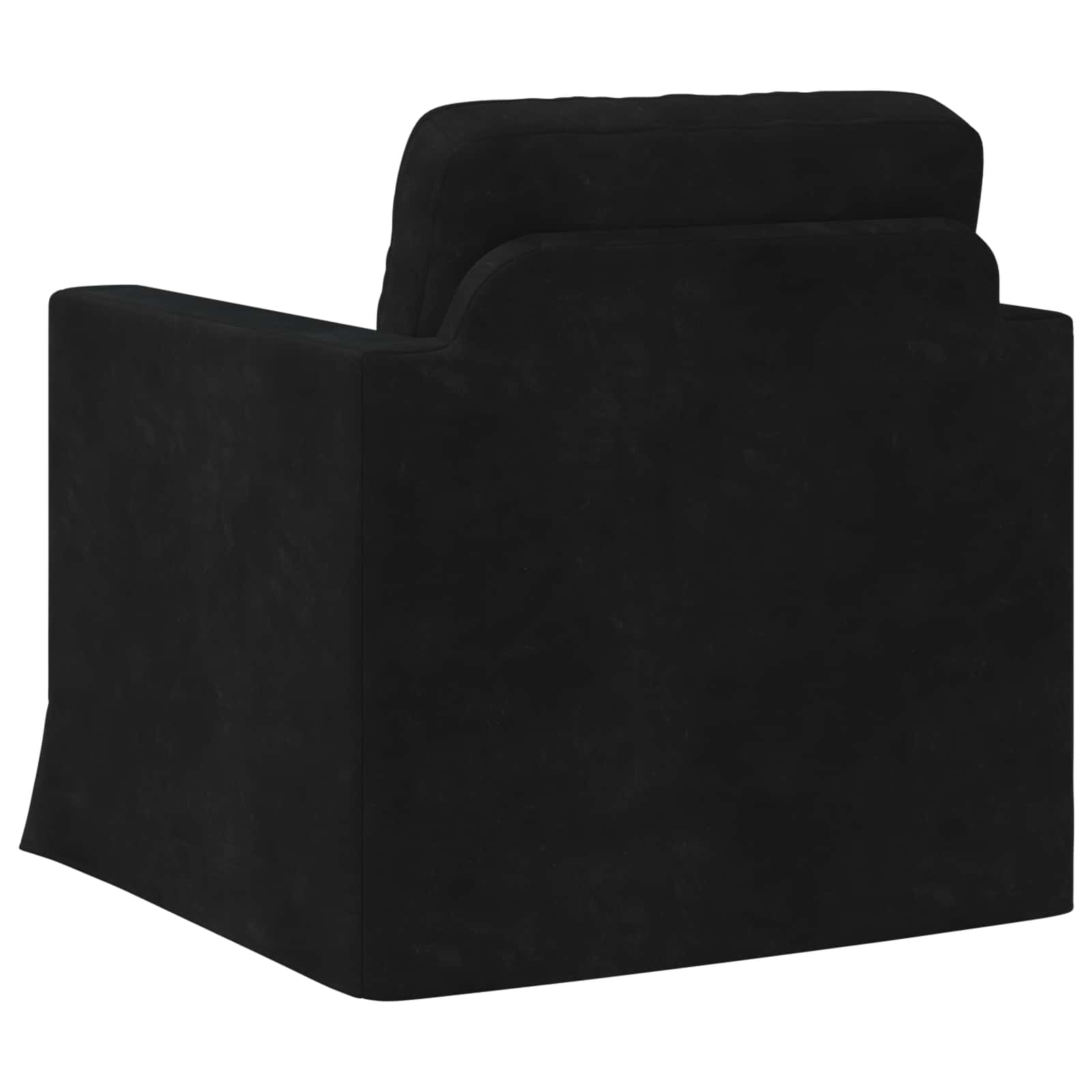 Bank Zwart 78 x 78 x 80 cm Fluweel