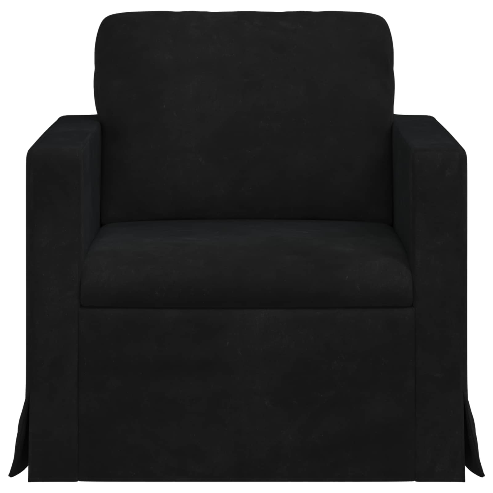 Bank Zwart 78 x 78 x 80 cm Fluweel