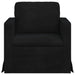 Bank Zwart 78 x 78 x 80 cm Fluweel
