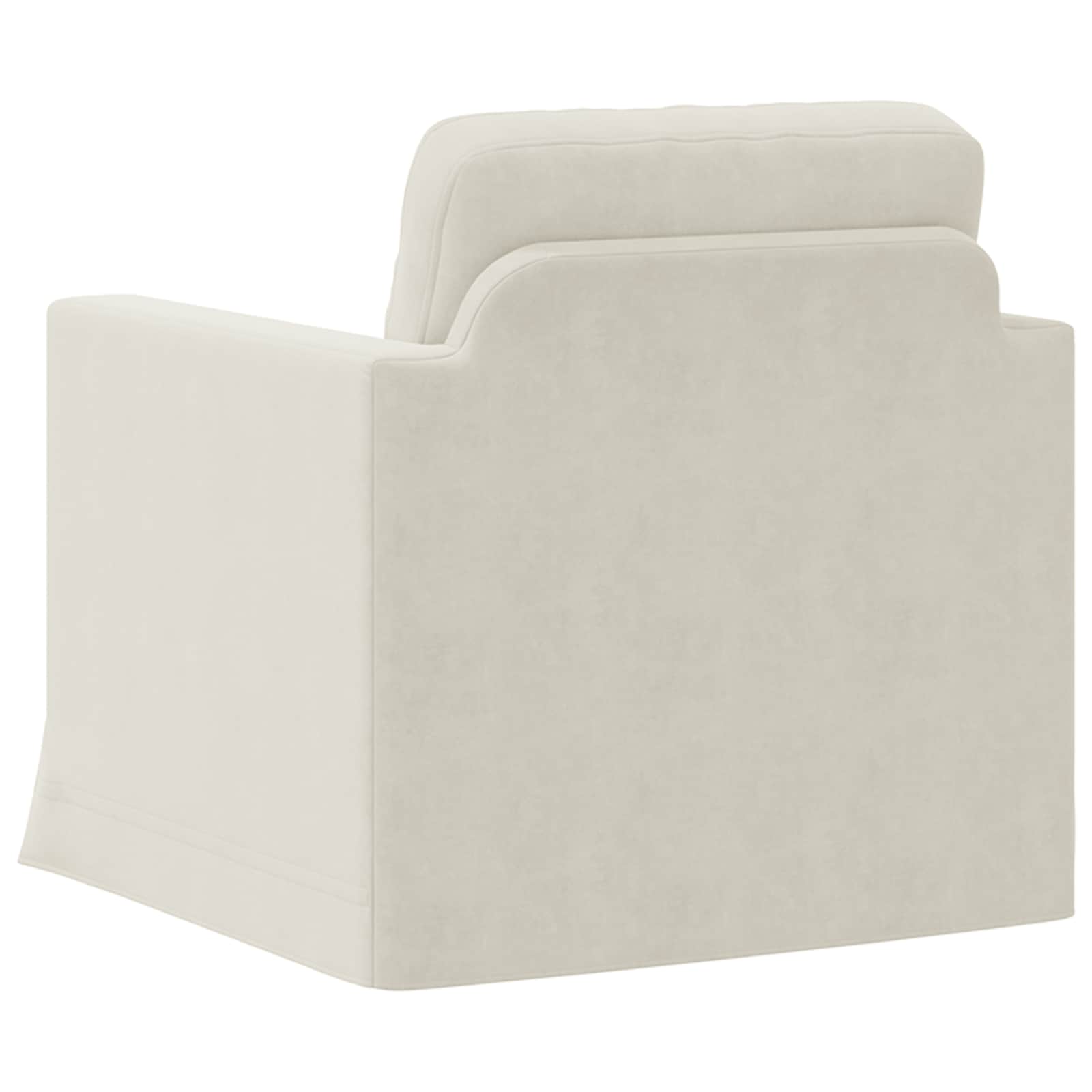Bank Crème 78 x 78 x 80 cm Fluweel