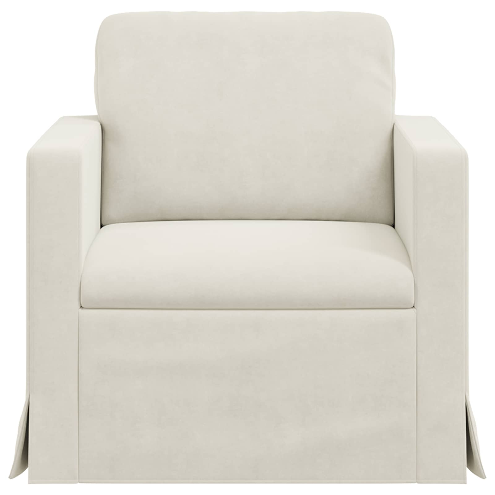 Bank Crème 78 x 78 x 80 cm Fluweel