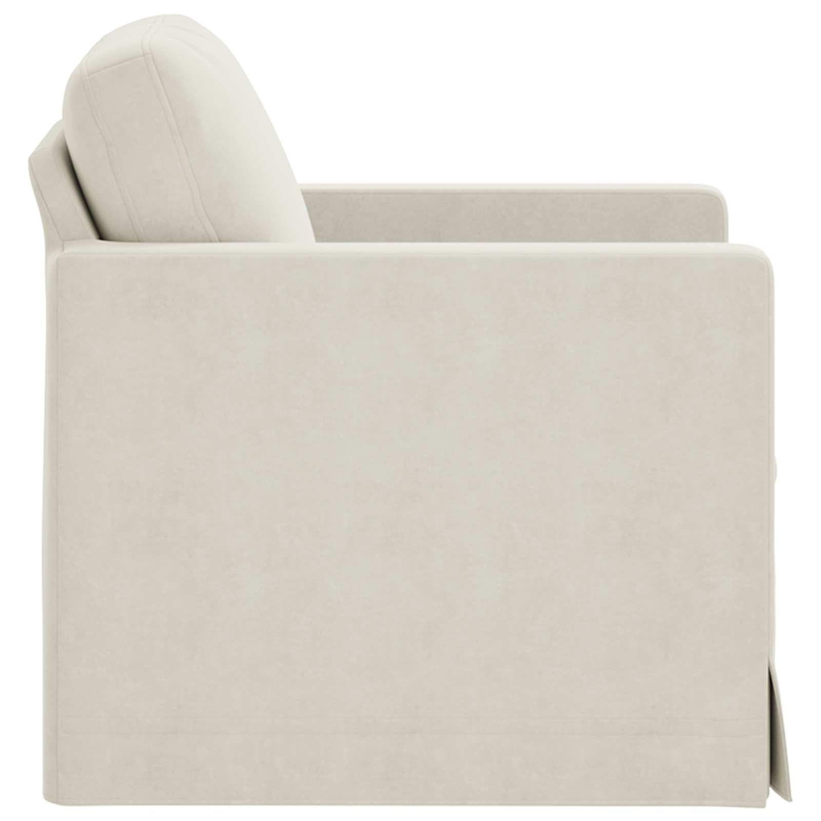 Bank Crème 78 x 78 x 80 cm Fluweel