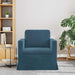 Bank Blauw 78 x 78 x 80 cm Fluweel