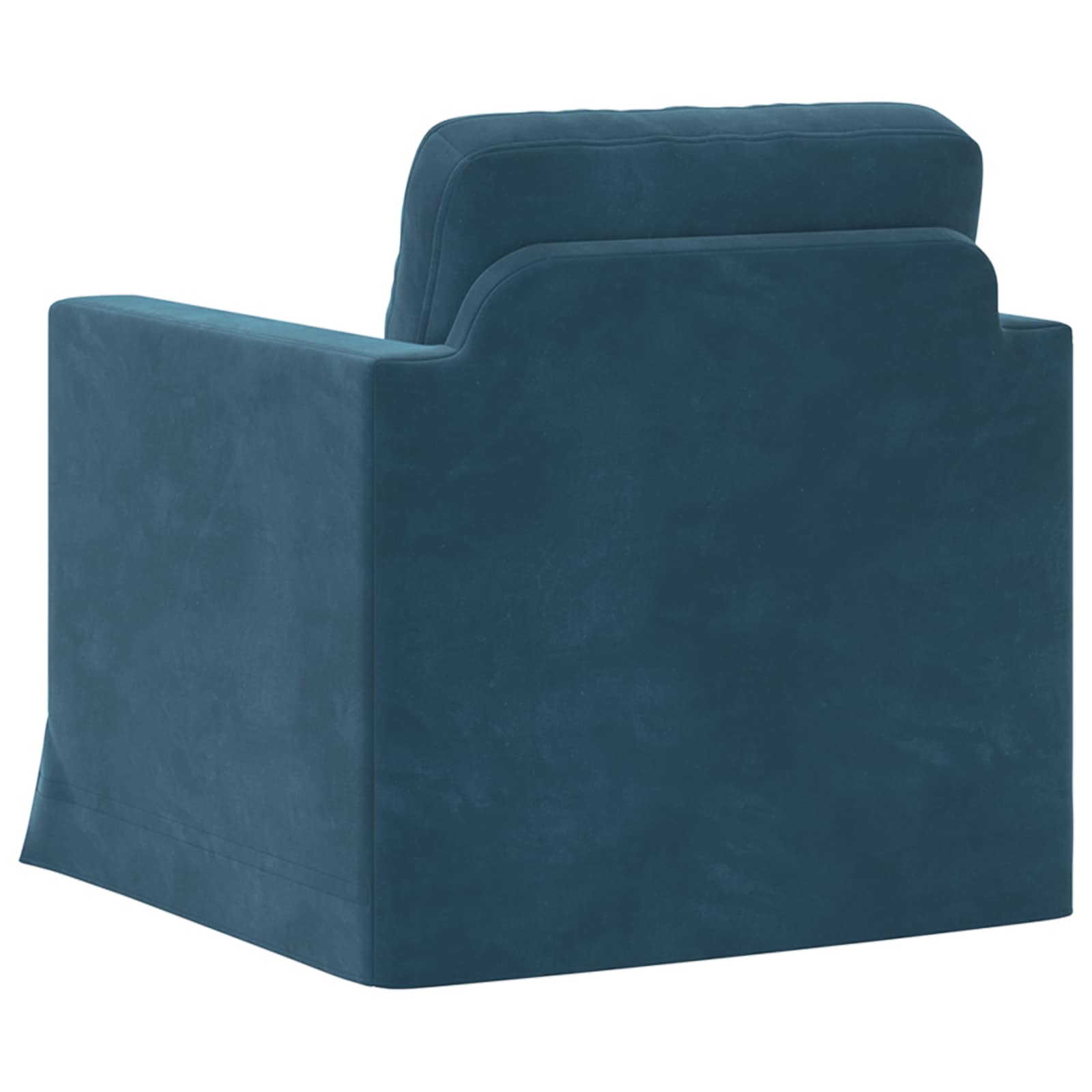 Bank Blauw 78 x 78 x 80 cm Fluweel