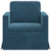 Bank Blauw 78 x 78 x 80 cm Fluweel