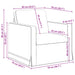 Bank Blauw 78 x 78 x 80 cm Fluweel