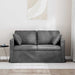 Bank Donkergrijs 138 x 78 x 80 cm Fluweel
