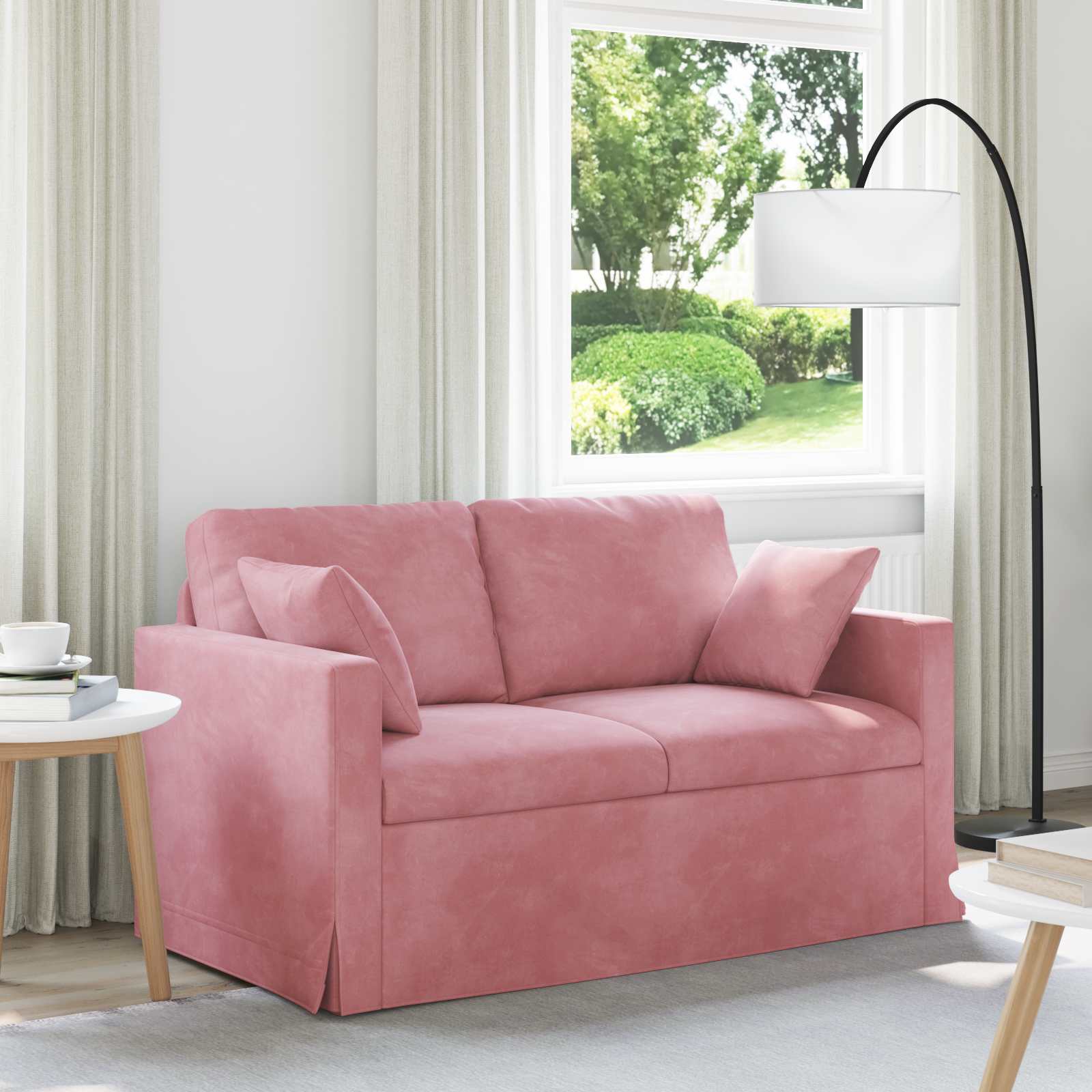 Bank Roze 138 x 78 x 80 cm Fluweel
