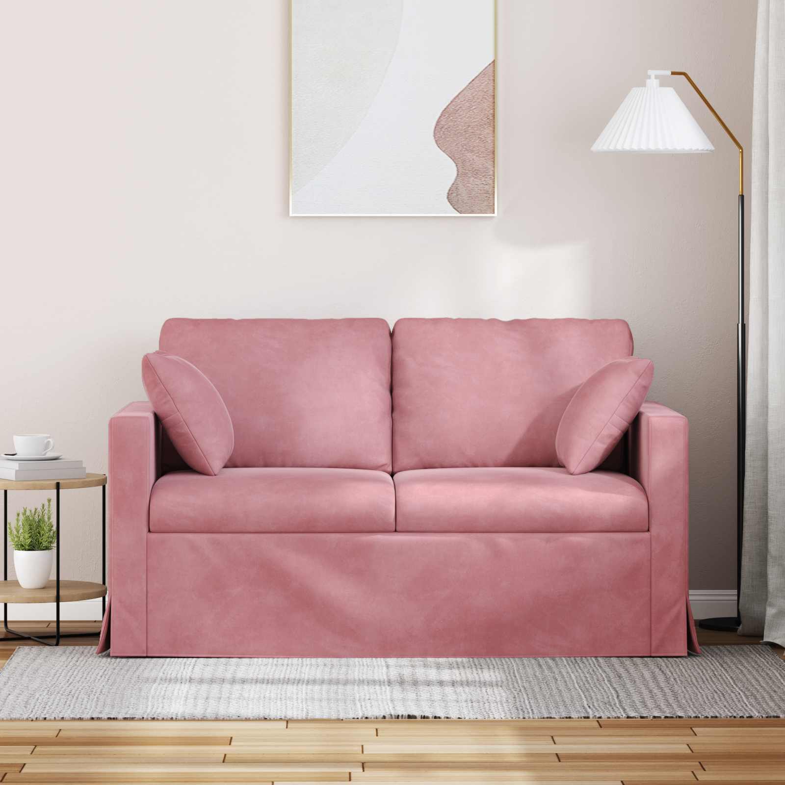 Bank Roze 138 x 78 x 80 cm Fluweel