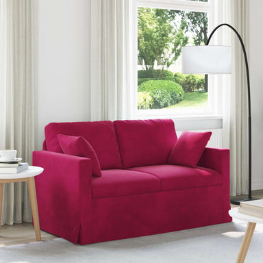 Bank Wijnrood 138 x 78 x 80 cm Fluweel