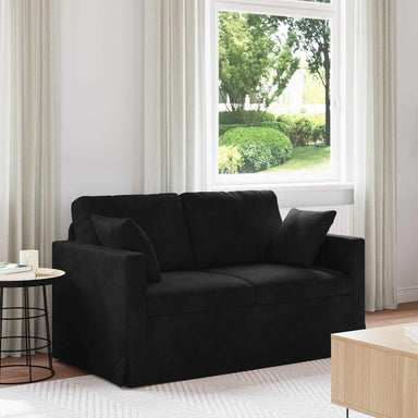 Bank Zwart 138 x 78 x 80 cm Fluweel