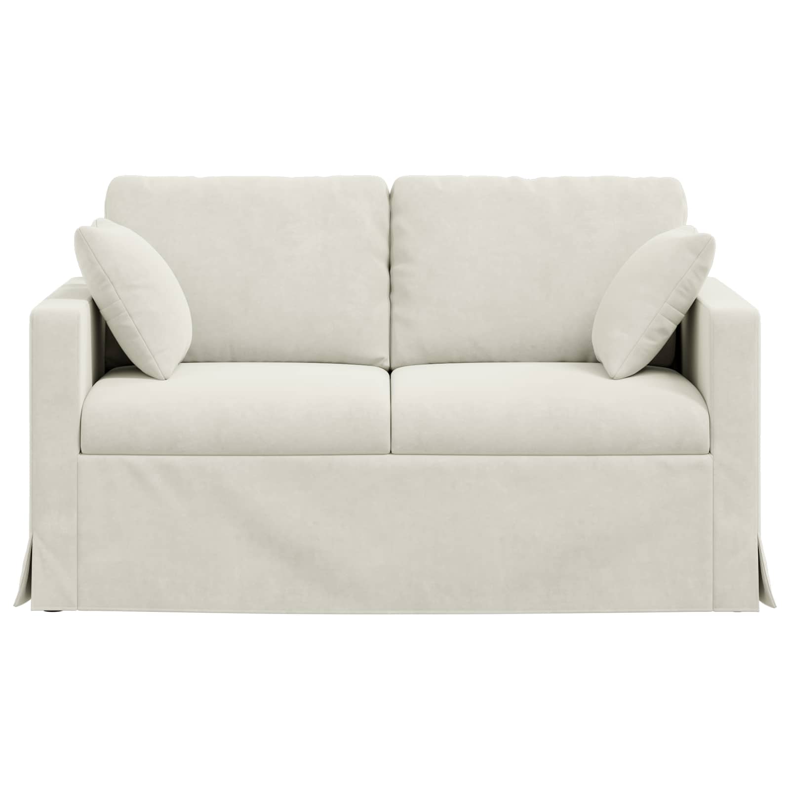 Bank Crème 138 x 78 x 80 cm Fluweel