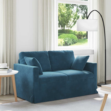 Bank Blauw 138 x 78 x 80 cm Fluweel