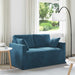Bank Blauw 138 x 78 x 80 cm Fluweel