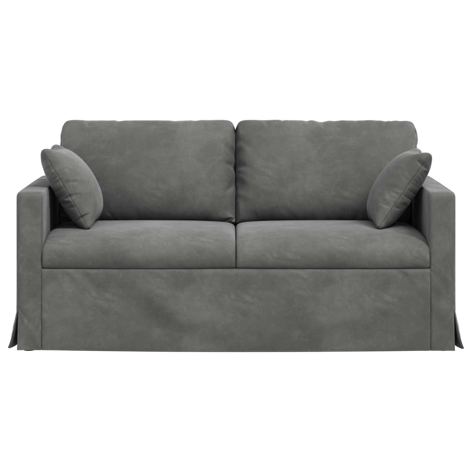 Bank Donkergrijs 158 x 78 x 80 cm Fluweel