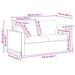Bank Donkergrijs 158 x 78 x 80 cm Fluweel