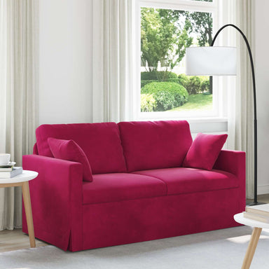 Bank Wijnrood 158 x 78 x 80 cm Fluweel