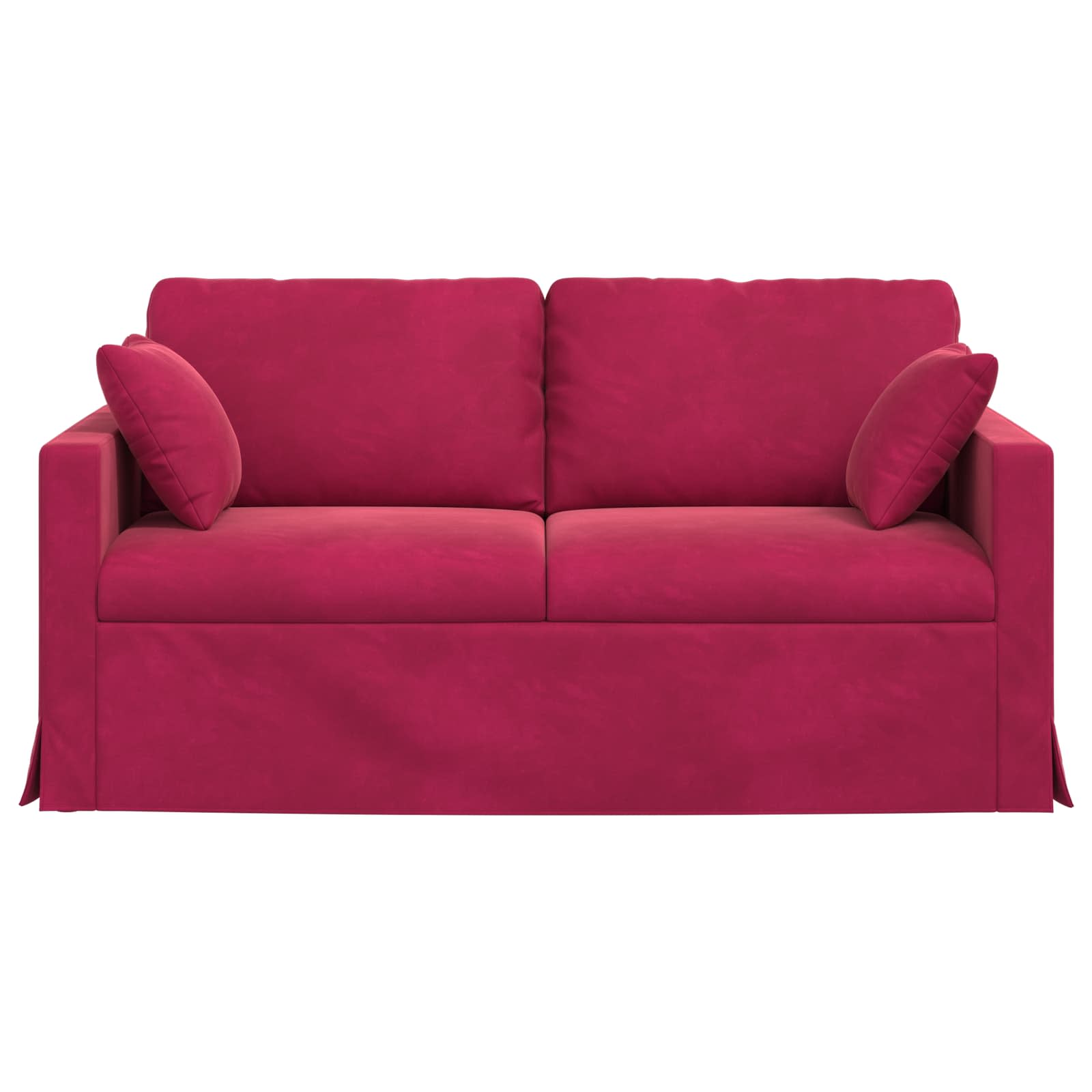 Bank Wijnrood 158 x 78 x 80 cm Fluweel