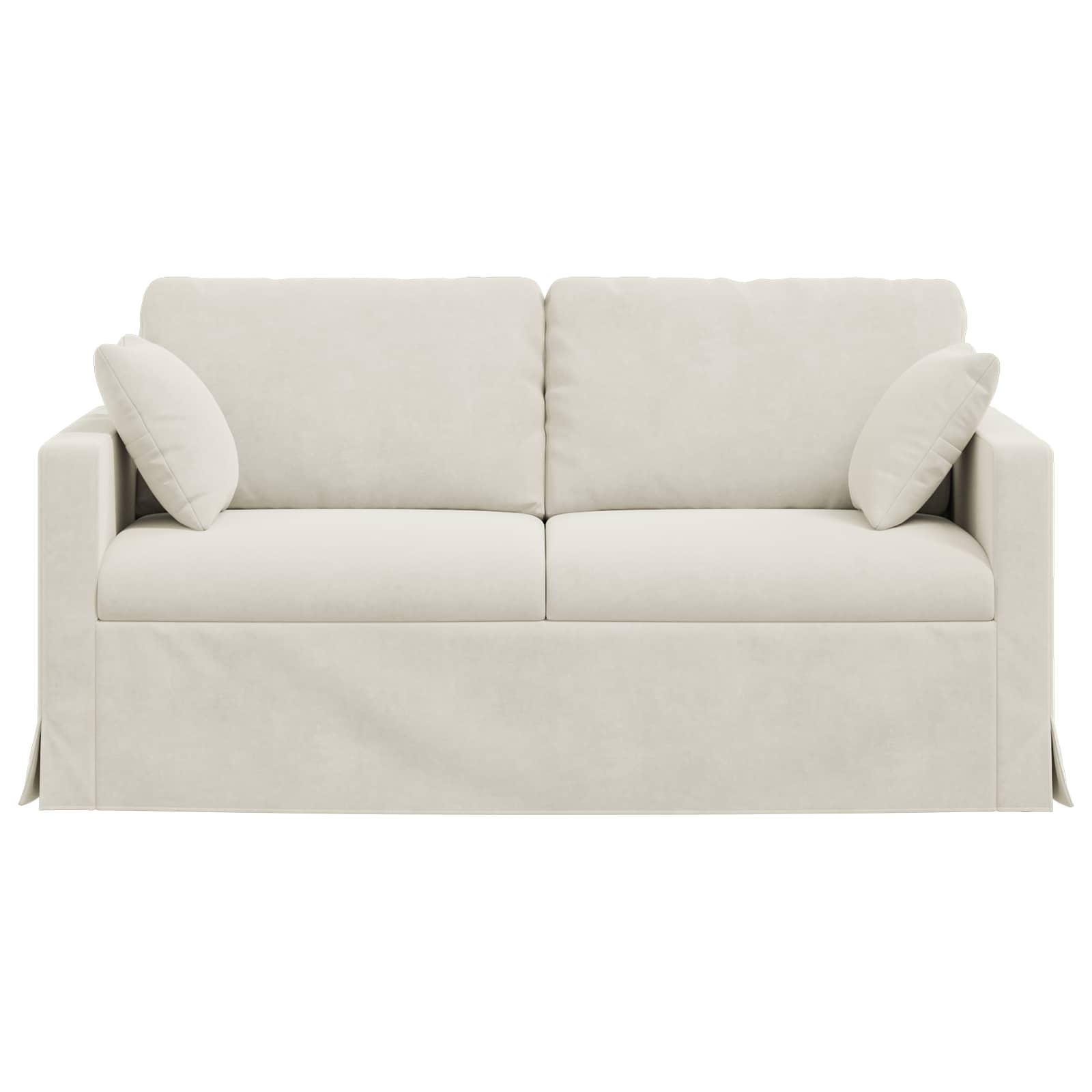 Bank Crème 158 x 78 x 80 cm Fluweel