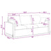Bank Donkergrijs 198 x 78 x 80 cm Fluweel