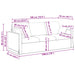 Bank Roze 198 x 78 x 80 cm Fluweel