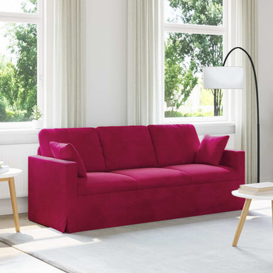 Bank Wijnrood 198 x 78 x 80 cm Fluweel