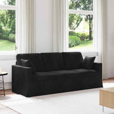 Bank Zwart 198 x 78 x 80 cm Fluweel