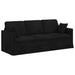 Bank Zwart 198 x 78 x 80 cm Fluweel