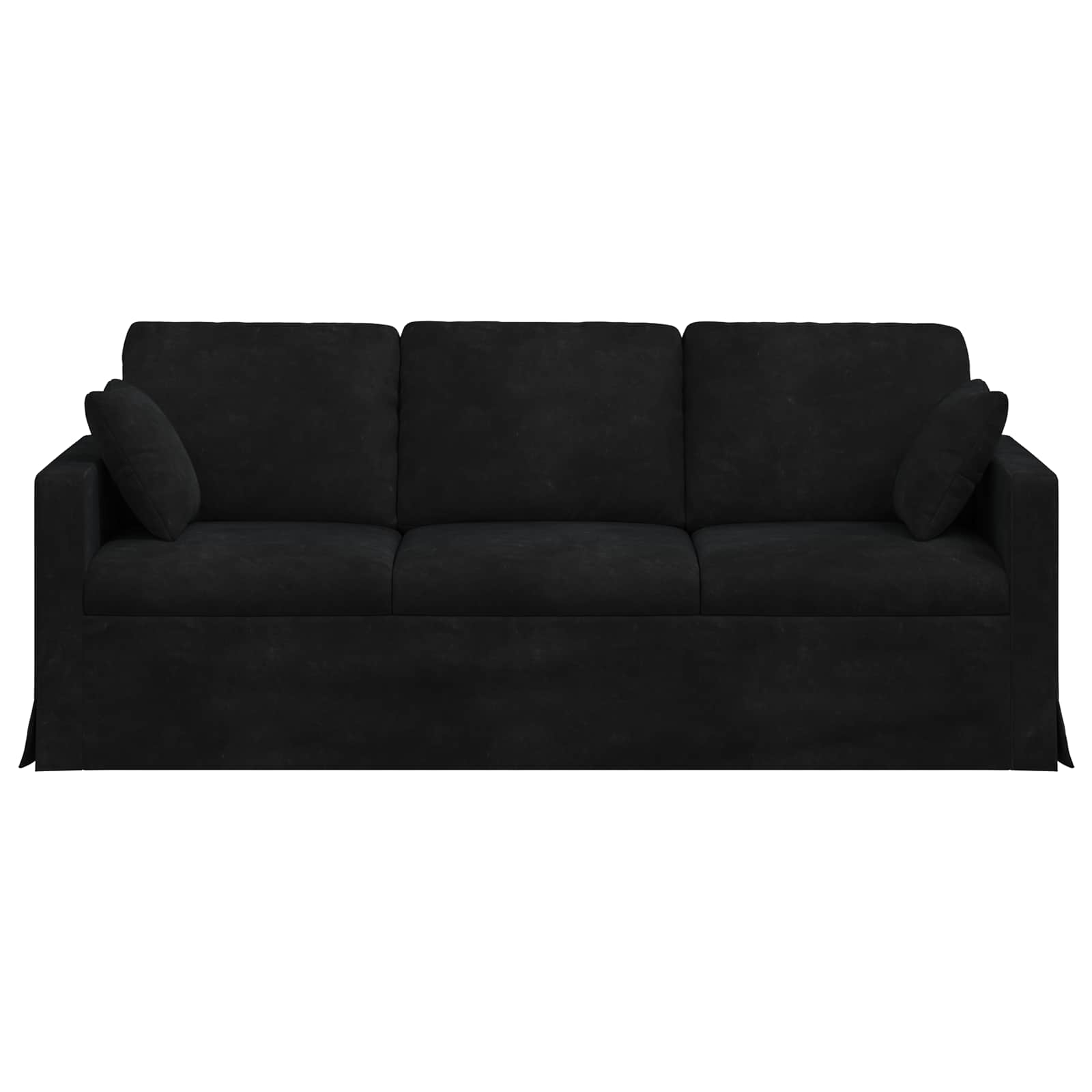 Bank Zwart 198 x 78 x 80 cm Fluweel