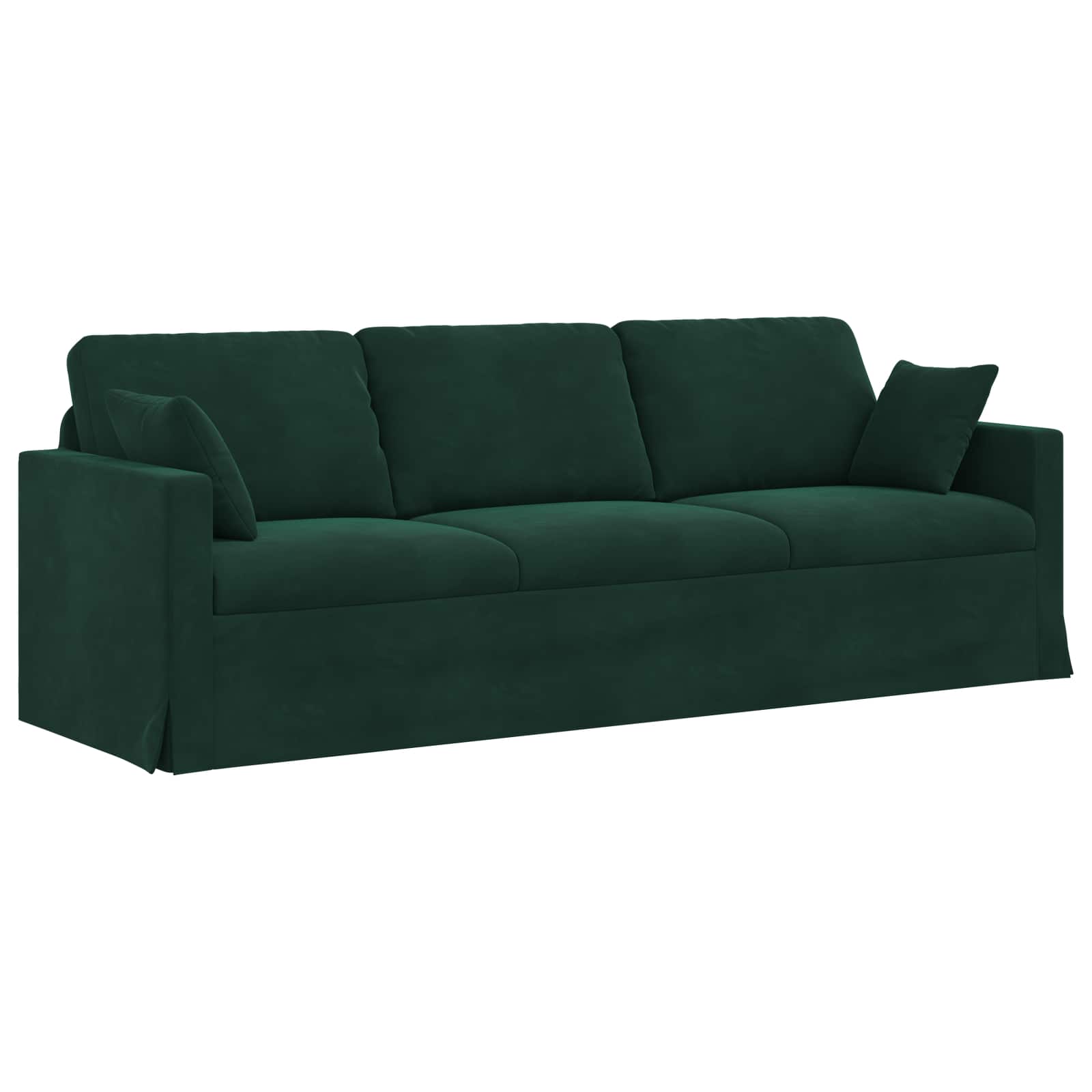 Bank Donkergroen 228 x 78 x 80 cm Fluweel