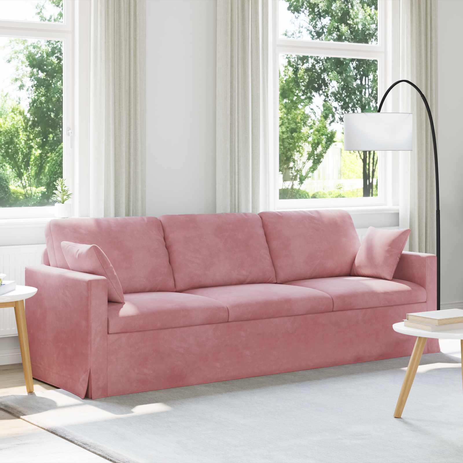Bank Roze 228 x 78 x 80 cm Fluweel