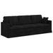 Bank Zwart 228 x 78 x 80 cm Fluweel