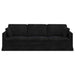 Bank Zwart 228 x 78 x 80 cm Fluweel