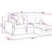 Bank Donkergrijs 178 x 134 x 80 cm Fluweel