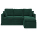 Bank Donkergroen 178 x 134 x 80 cm Fluweel