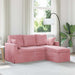 Bank Roze 178 x 134 x 80 cm Fluweel