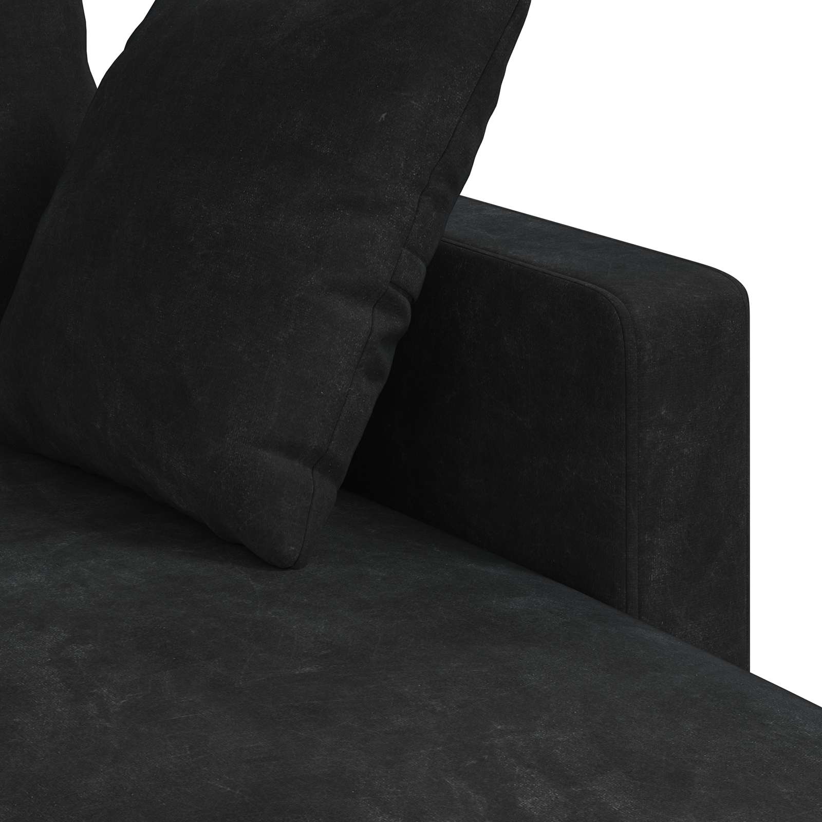Bank Zwart 178 x 134 x 80 cm Fluweel