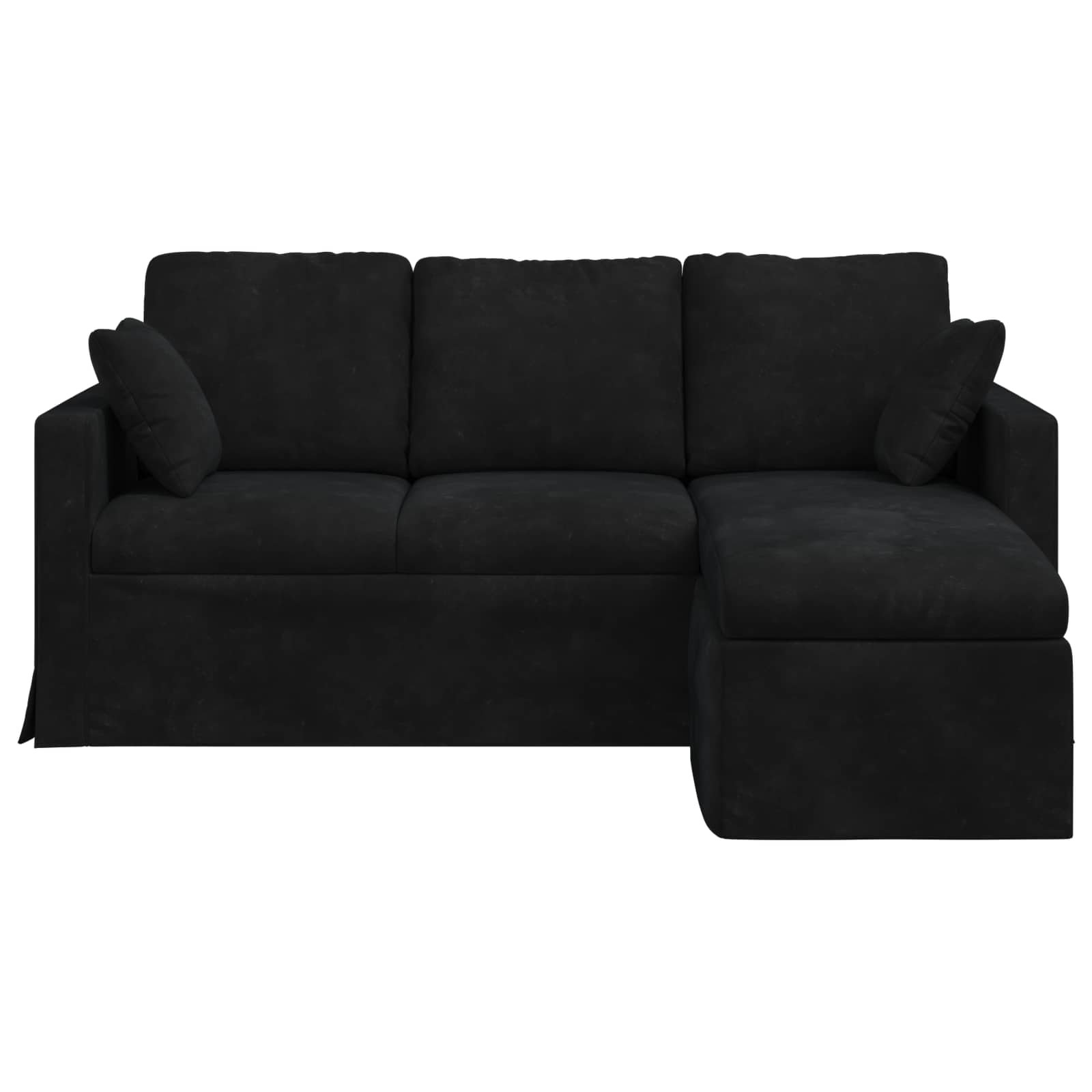 Bank Zwart 178 x 134 x 80 cm Fluweel