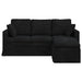 Bank Zwart 178 x 134 x 80 cm Fluweel