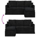 Bank Zwart 178 x 134 x 80 cm Fluweel