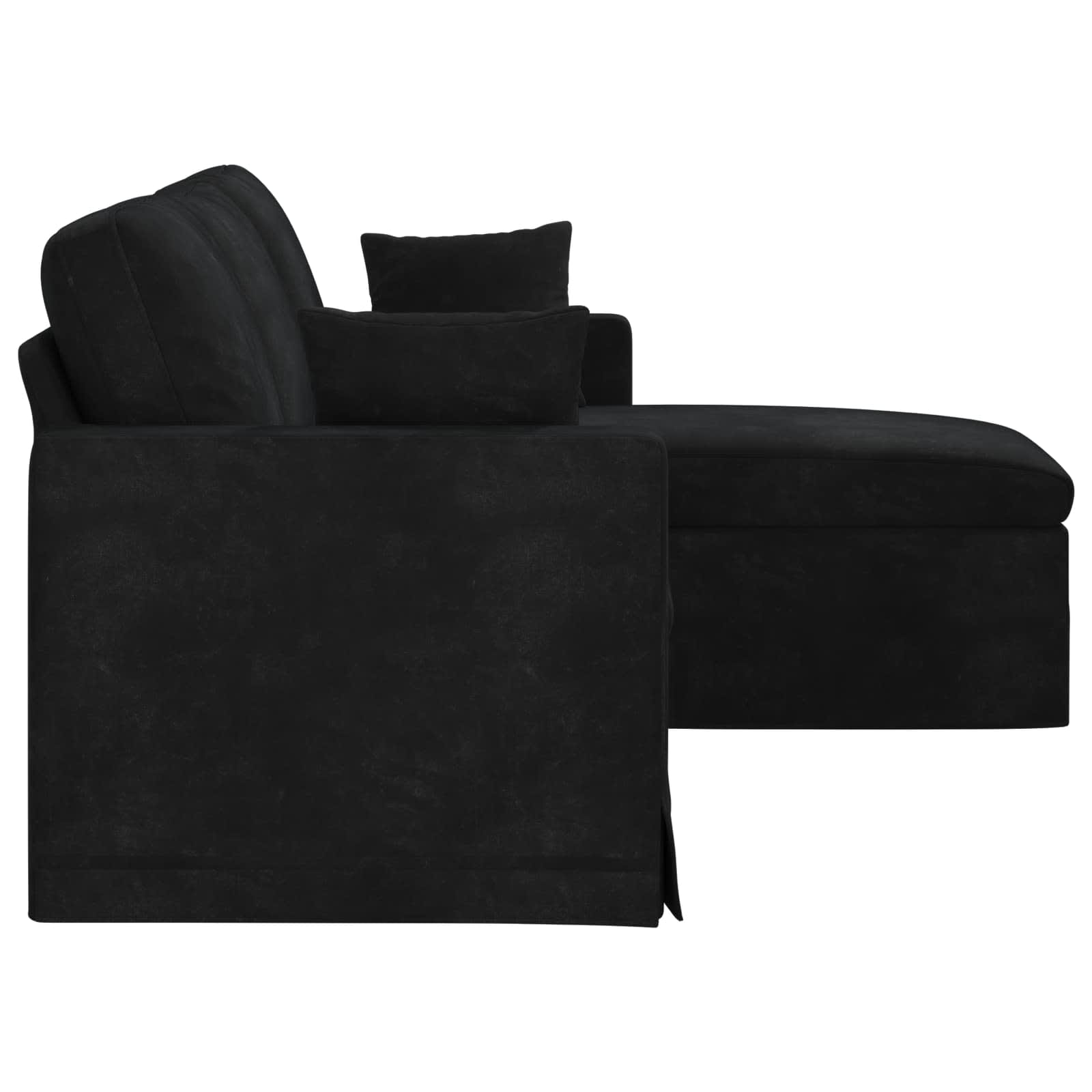 Bank Zwart 178 x 134 x 80 cm Fluweel