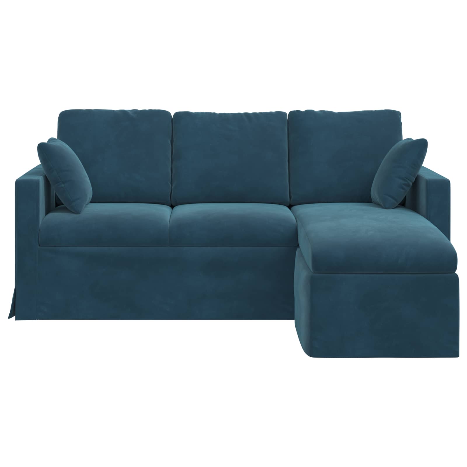Bank Blauw 178 x 134 x 80 cm Fluweel