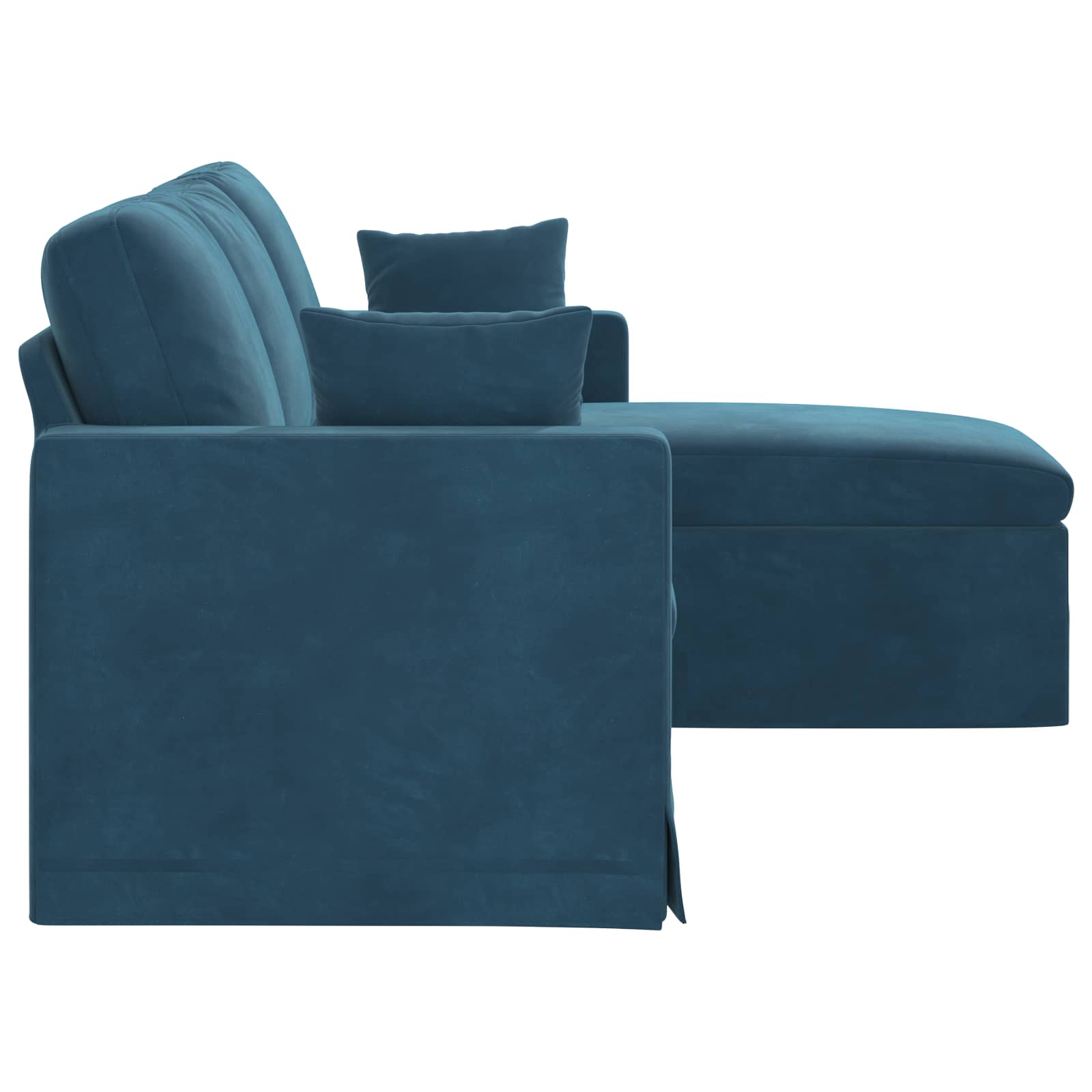 Bank Blauw 178 x 134 x 80 cm Fluweel