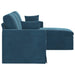 Bank Blauw 178 x 134 x 80 cm Fluweel