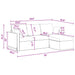 Bank Donkergrijs 198 x 134 x 80 cm Fluweel