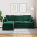 Bank Donkergroen 198 x 134 x 80 cm Fluweel