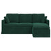 Bank Donkergroen 198 x 134 x 80 cm Fluweel