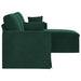 Bank Donkergroen 198 x 134 x 80 cm Fluweel