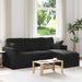 Bank Zwart 198 x 134 x 80 cm Fluweel
