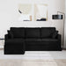 Bank Zwart 198 x 134 x 80 cm Fluweel